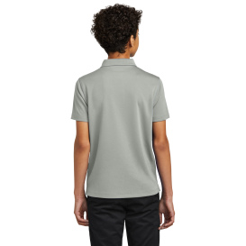 Port Authority Y110 Youth Dry Zone UV Micro-Mesh Polo - Gusty Grey