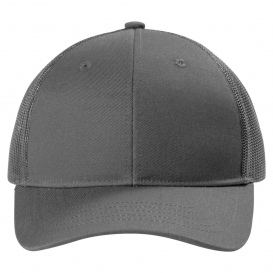 Port Authority YC402 Youth Snapback Trucker Cap - Grey Steel
