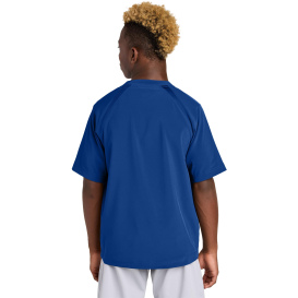 Sport-Tek YJST489 Youth Repeat 1/2-Zip Short Sleeve Jacket - True Royal