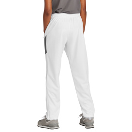 Sport-Tek YPST800 Youth Travel Pants - White/Iron Grey