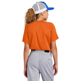 Sport-Tek YST359 PosiCharge Competitor 2-Button Henley - Deep Orange