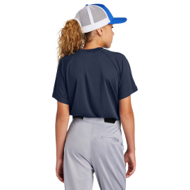 Sport-Tek YST359 PosiCharge Competitor 2-Button Henley - True Navy