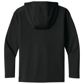Sport-Tek YST420LSH Youth Posi-UV Pro Long Sleeve Hoodie - Black