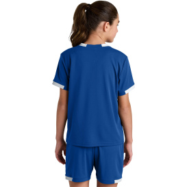 Sport-Tek YST440 Youth Club Short Sleeve Crew - True Royal/White