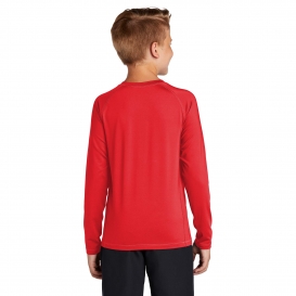 Sport-Tek YST470LS Youth Long Sleeve Rashguard Tee - True Red