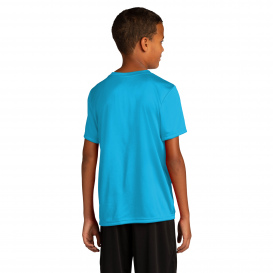 Sport-Tek YST720 Youth PosiCharge Re-Compete Tee - Atomic Blue