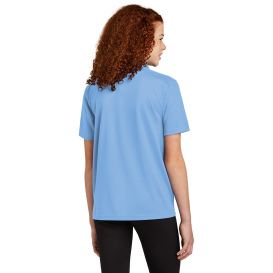 Sport-Tek YST740 Youth UV Micropique Polo - Carolina Blue