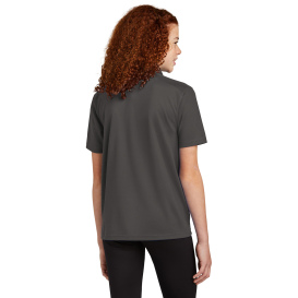 Sport-Tek YST740 Youth UV Micropique Polo - Graphite