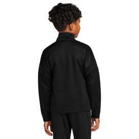 Sport-Tek YST800 Youth Travel Full-Zip Jacket - Black/Black