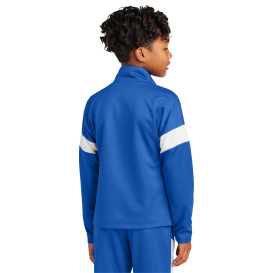 Sport-Tek YST800 Youth Travel Full-Zip Jacket - True Royal/White