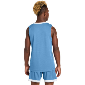 Sport-Tek YST900 Youth Rival Basketball Rev Jersey - Carolina Blue/White