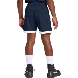 Sport-Tek YST901 Youth Rival Basketball 5" Shorts - True Navy/White