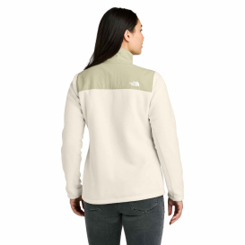The North Face NF0A8BUR Ladies Highest Peak Full-Zip Fleece Jacket - Gardenia White/Gravel
