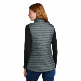 Eddie Bauer EB517 Ladies Packable Quilted Vest - Metal Grey