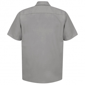 Red Kap SP24 Men's Industrial Work Shirt - Short Sleeve - Light Grey ...