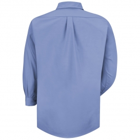 Red Kap SP90 Men\'s Poplin Dress Shirt - Long Sleeve - Light Blue