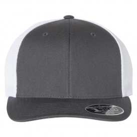 Flexfit 110M Mesh-Back Cap - Charcoal/White