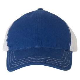 Richardson 111 Garment-Washed Trucker Cap - Royal/White