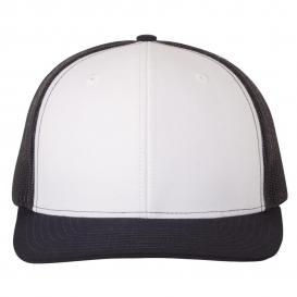 Richardson 112 Snapback Trucker Cap - White/Navy/Navy