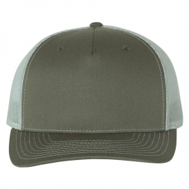 Richardson 112FP Snapback Trucker Cap - Beetle/Quarry | Full Source