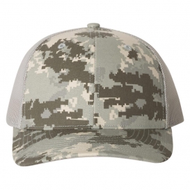 Richardson 112P Patterned Snapback Trucker Cap - Military Digital Camo ...