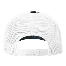 Richardson 112PFP Five Panel Printed Trucker Cap - Kryptek Neptune/White