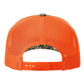Richardson 112PFP Five Panel Printed Trucker Cap - Realtree Edge/Neon Orange