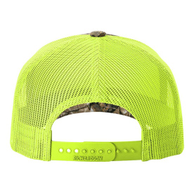 Richardson 112PFP Five Panel Printed Trucker Cap - Realtree Edge/Neon Yellow