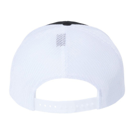 Richardson 112PL 112+ R-Flex Adjustable Trucker Cap - Black/White