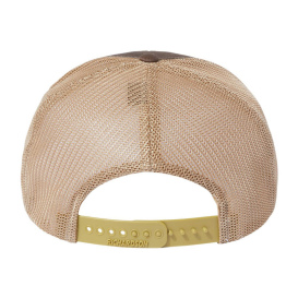 Richardson 112PL 112+ R-Flex Adjustable Trucker Cap - Brown/Khaki
