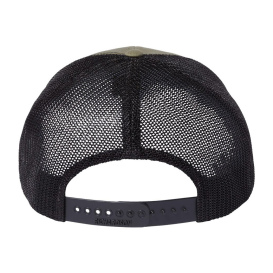 Richardson 112PL 112+ R-Flex Adjustable Trucker Cap - Loden Green/Black