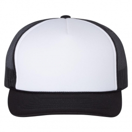 Richardson 113 Foam Trucker Cap - White/Black