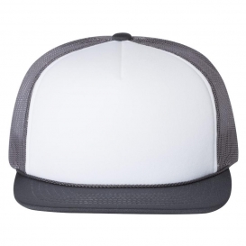 Richardson 113 Foam Trucker Cap - White/Charcoal
