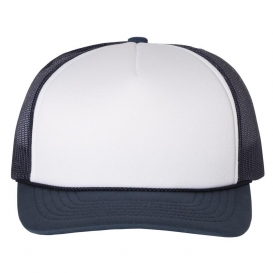 Richardson 113 Foam Trucker Cap - White/Navy