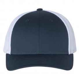 Richardson 115 Low Pro Trucker Cap - Navy/White