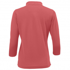 Paragon 120 Women\'s Lady Palm 3 Quarter Sleeve Polo - Melon