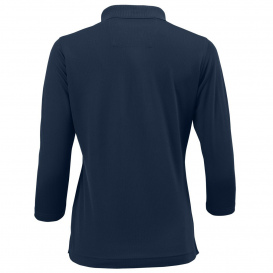 Paragon 120 Women\'s Lady Palm 3 Quarter Sleeve Polo - Navy