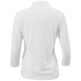 Paragon 120 Women\'s Lady Palm 3 Quarter Sleeve Polo - White