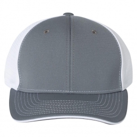 Richardson 172 Fitted Pulse Sportmesh Cap with R-Flex - Charcoal/White Split