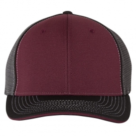 Richardson 172 Fitted Pulse Sportmesh Cap with R-Flex - Maroon/Charcoal ...