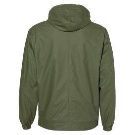 Weatherproof 193910 Vintage Hooded Rain Jacket - Bronze Green