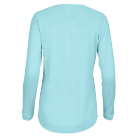 Paragon 214 Women\'s Long Islander Performance Long Sleeve T-Shirt - Aqua Blue