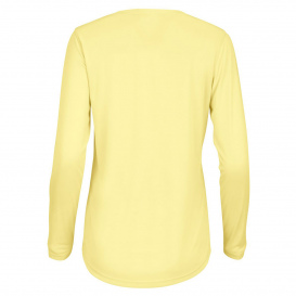 Paragon 214 Women\'s Long Islander Performance Long Sleeve T-Shirt - Pale Yellow