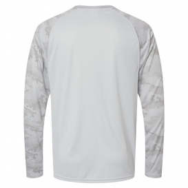 Paragon 216 Cayman Performance Camo Colorblock Long Sleeve T-Shirt - Aluminum