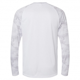 Paragon 216 Cayman Performance Camo Colorblock Long Sleeve T-Shirt - White