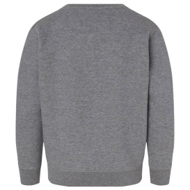 LAT 2225 Youth Elevated Fleece Crewneck Sweatshirt - Granite Heather