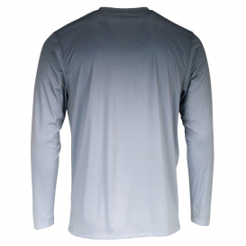 Paragon 225 Barbados Performance Pin Dot Long Sleeve T-Shirt - Black/Light Charcoal