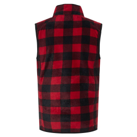 Burnside 3012 Polar Fleece Vest - Red/Black