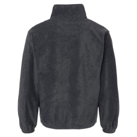Burnside 3052 Polar Fleece 1/4-Zip Pullover - Heather Charcoal