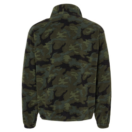Burnside 3062 Polar Fleece Full-Zip Jacket - Green Camo